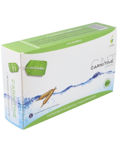 L-Carnitine Envase de 20 ampollas de 10 ml. de Novadiet