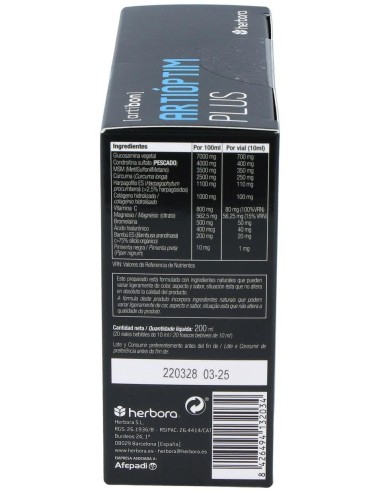 Artioptim Plus 20Viales de Herbora