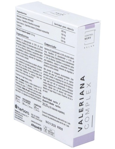 Valeriana Complex  de Herbora