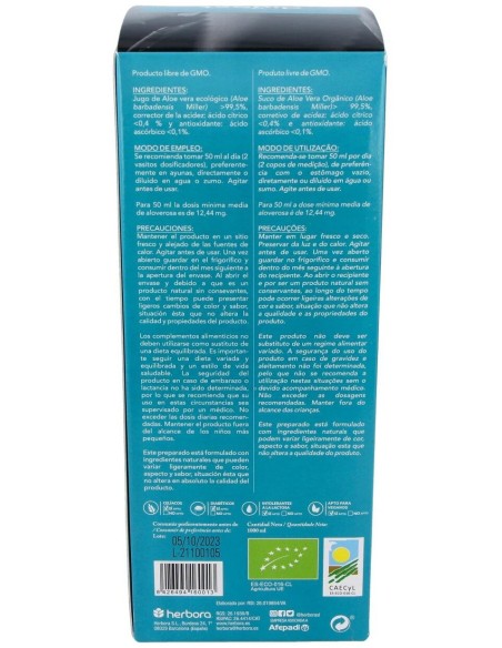 Aloe Vera Bio  de Herbora