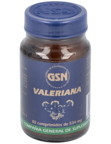 Valeriana 80 Comprimidos de GSN
