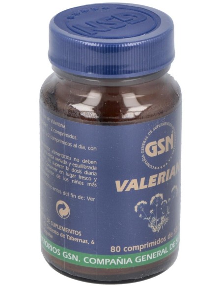 Valeriana 80 Comprimidos de GSN