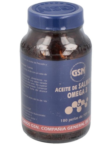 Omega 3 Aceite De Salmón 180 Perlas de GSN
