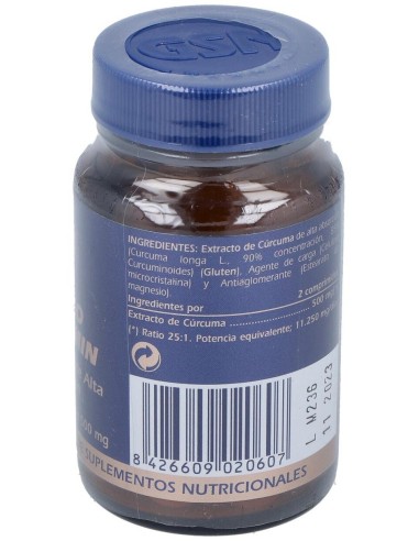 Hidrocurcumin 60 Comprimidos de GSN