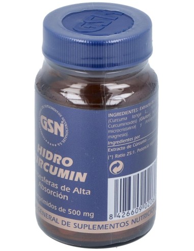Hidrocurcumin 60 Comprimidos de GSN