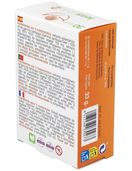 Lessobes 2 Control Calorias 30Comp. de Bioserum