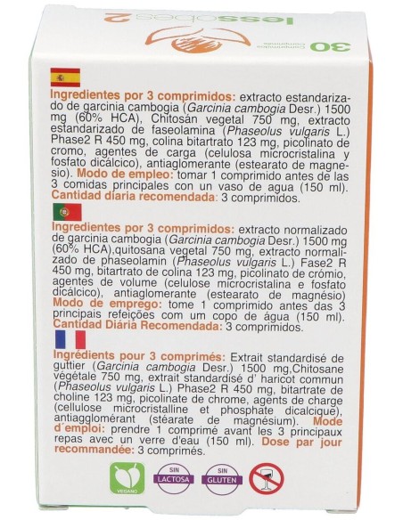 Lessobes 2 Control Calorias 30Comp. de Bioserum