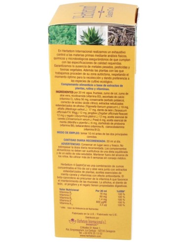 Herbetom 4 Gc Gastricol 250Ml de Bioserum