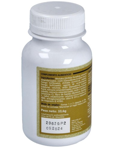 Reishi+Shiitake+Maitake+Vitamina C  560Mg Cáps. 60U de Sotya