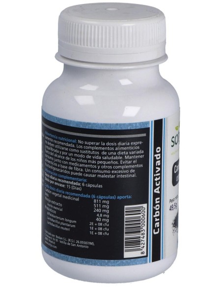 Carbón Activado Con Probióticos 550Mg Cáps. 90U de Sotya