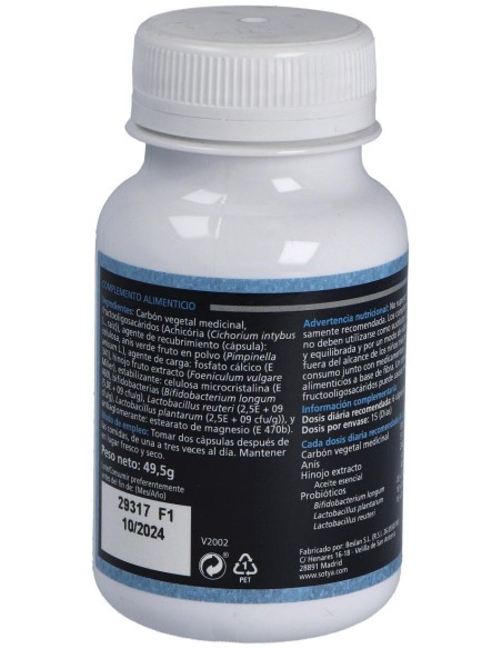 Carbón Activado Con Probióticos 550Mg Cáps. 90U de Sotya