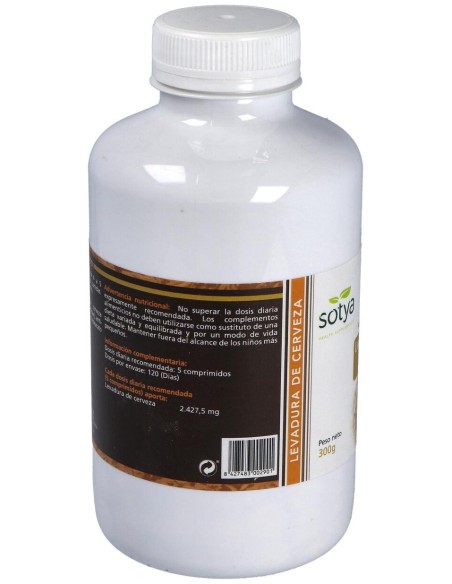 Levadura De Cerveza 500Mg Comp. 600U  de Sotya