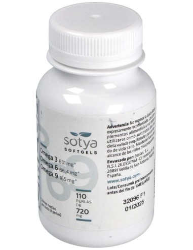 Omega 3,6,9  720Mg Perlas 110U de Sotya