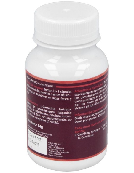 L-Carnitina 600Mg Cáps. 90U de Sotya
