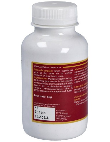 Mango Africano 650Mg Caps. Veg 120U de Sotya