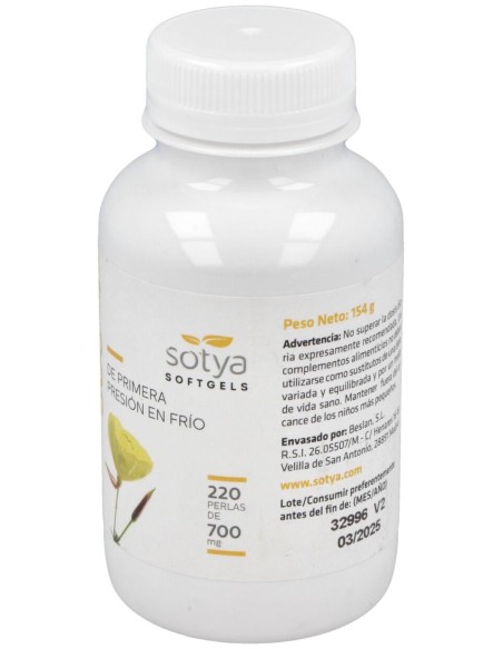 Onagra 700Mg Perlas 220U de Sotya
