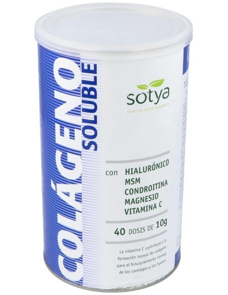 Colágeno Con Hialurónico, Msm, Condroitina, Magnesio, Vitamina C  400G Polvo de Sotya