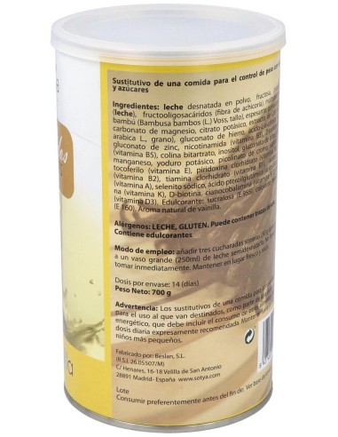 Batido Saciante Vainilla 700Gr. de Sotya