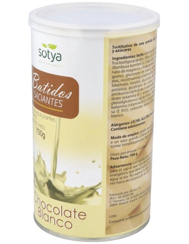 Batido Saciante Chocolate Blanco 700Gr. de Sotya