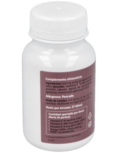 Aceite De Hígado De Bacalao 685Mg Perlas 110U de Sotya