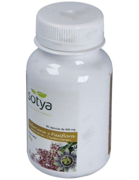 Valeriana Y Pasiflora 450Mg. 90Cap. de Sotya
