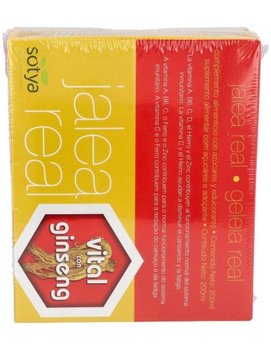 Jalea Real Vital Con Ginseng 10Ml Viales Vidrio 20U  de Sotya
