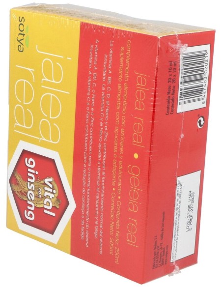Jalea Real Vital Ginseng 20Amp. de Sotya
