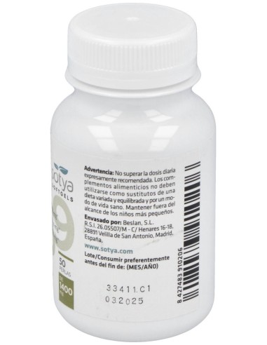 Omega 3,6,9  1400Mg Perlas 50U de Sotya