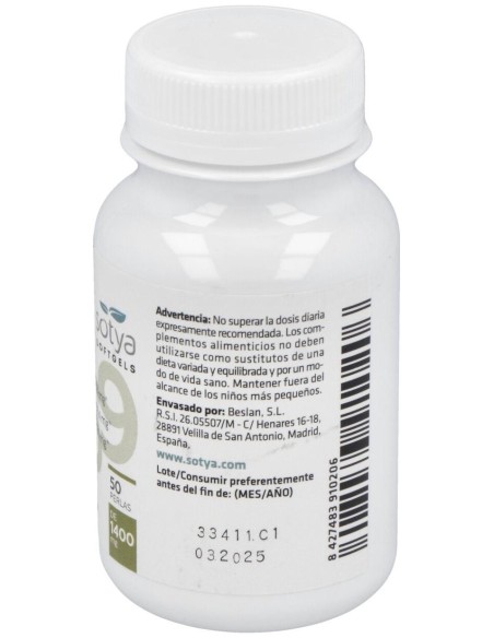 Omega 3,6,9  1400Mg Perlas 50U de Sotya