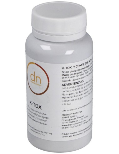K-Tox 60Vcap. de Direct Nutrition