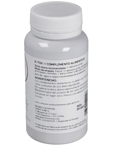 K-Tox 60Vcap. de Direct Nutrition