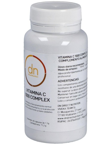 Vitamina C 1000 Complex 60Vcap. de Direct Nutrition
