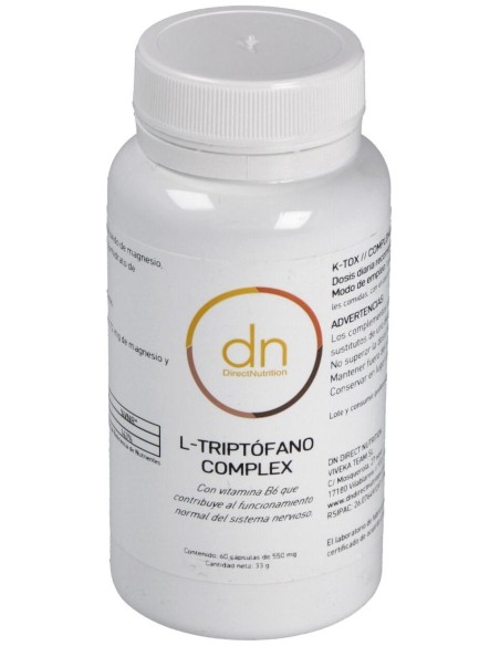 L-Triptofano Complex 60Vcap. de Direct Nutrition