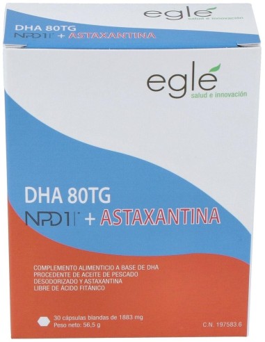 Npd1 Dha 80 Tg Astaxantina 30 Perlas de Egle