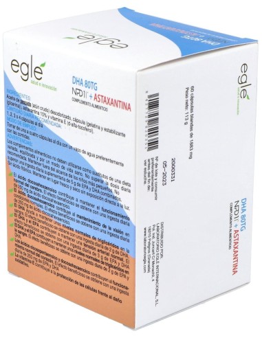 Npd1 Dha + Astaxantina 60Cap. de Egle
