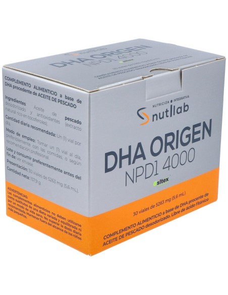 Dha Origen Npd1 4000 30Viales de Nutilab