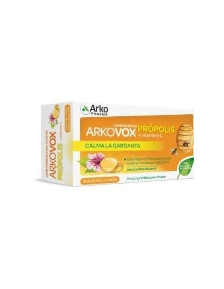 Arkovox Propolis +Vit C Sabor Miel Y Limon 24Comp. de Arkopharma