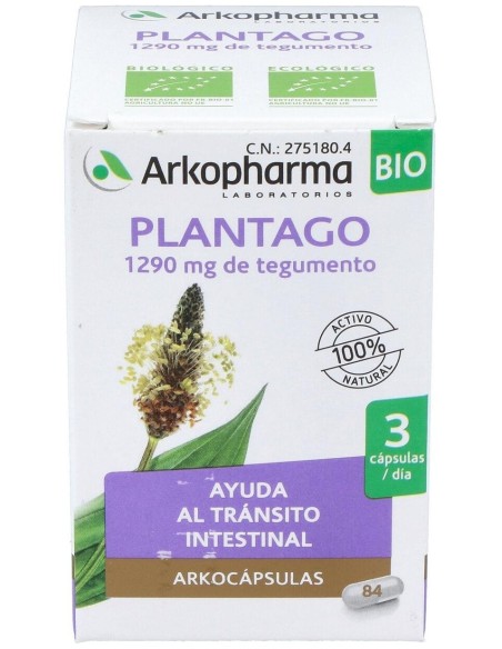 Plantago 84Arkocapsulas. Bio de Arkopharma