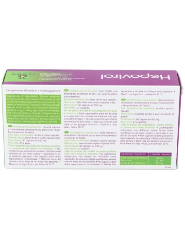 Hepavirol 60 Capsulas de Tegor