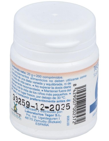 Tegorsal Nº 18 (20 G) Comprimidos de Tegor