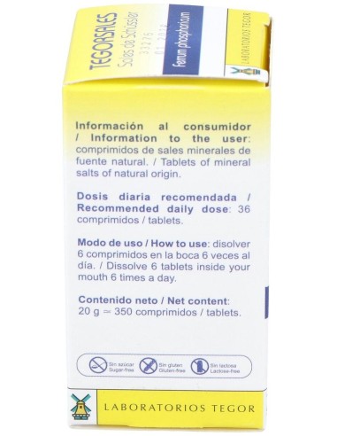 Tegorsal Nº 3 (20 G) Comprimidos de Tegor