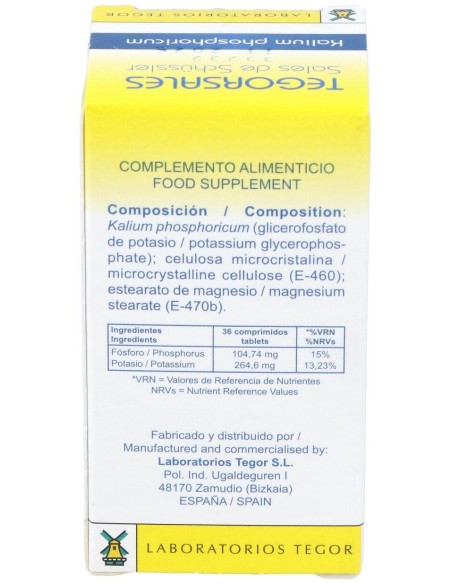 Tegorsal Nº 5 (20 G) Comprimidos de Tegor