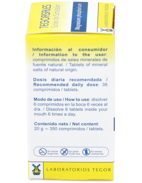 Tegorsal Nº 7 (20 G) Comprimidos de Tegor
