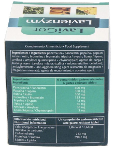 Lavienzym 120 Grageas de Lavigor
