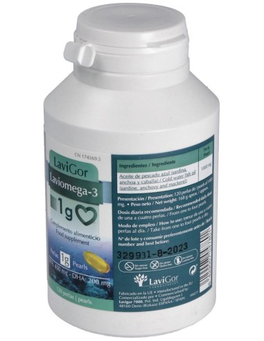 Laviomega 3 1Gr. 120Perlas de Lavigor