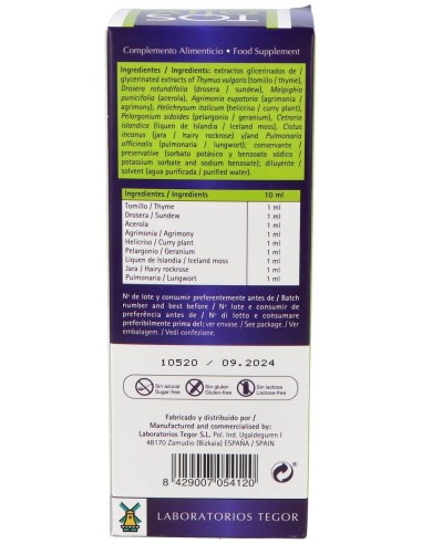 Tosaliv Jarabe 200 Ml.  de Tegor