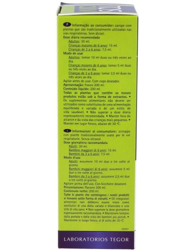 Tosaliv Jarabe 200 Ml.  de Tegor