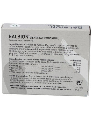 Calmadim Ansie-Stop (Balbion) 30Cap. de Dimefar
