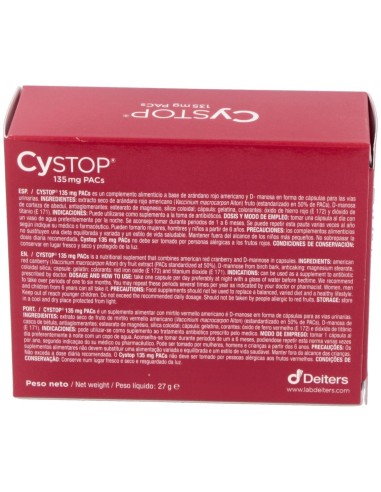 Cystop Arandano Rojo 60Cap. de Deiters