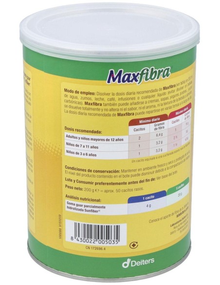 Maxfibra 200Gr. de Deiters
